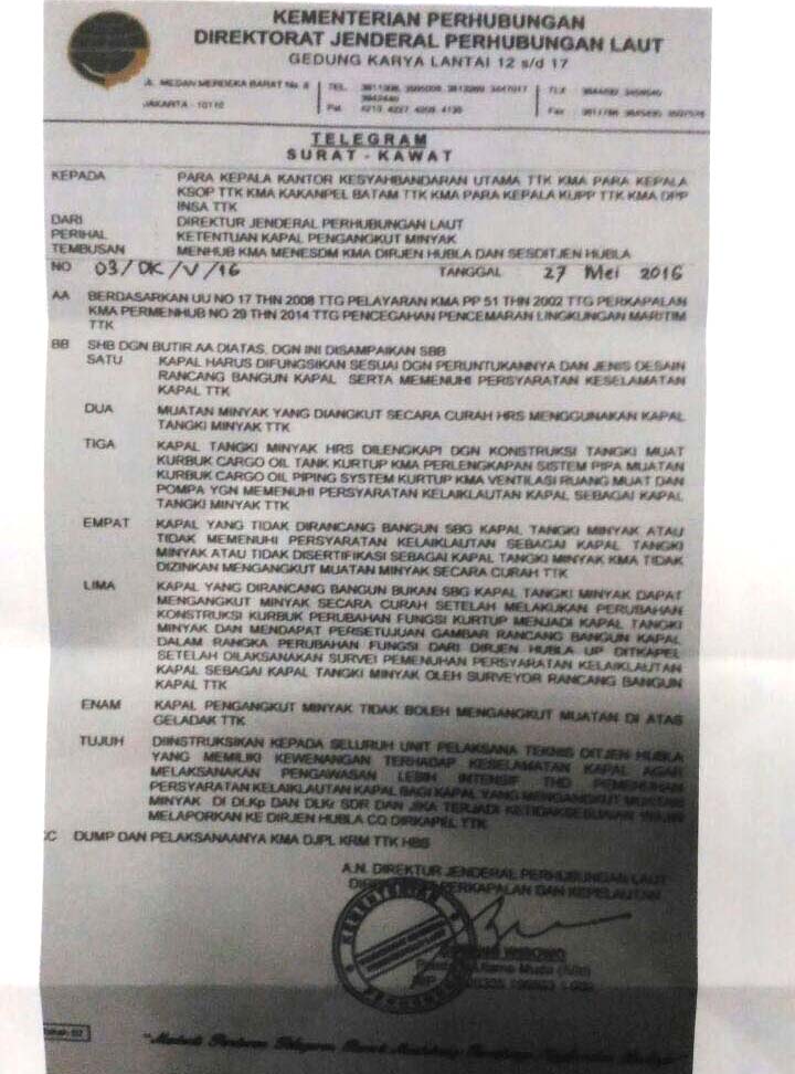 telegram-dirjen-perla