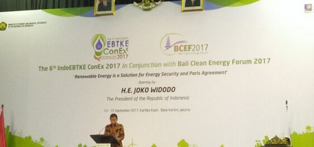 Buka Pameran Indo EBTKE ConEx 2017, Jonan: Pemerintah Berkomitmen Wujudkan EBT