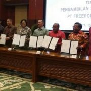 Perjanjian Pengambilan Saham Divestasi Freeport  Diteken