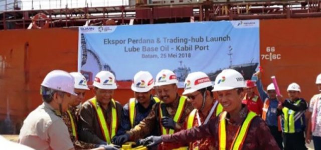 Pertamina Lubricants  Ekspor Perdana LBO via Kabil Port Batam