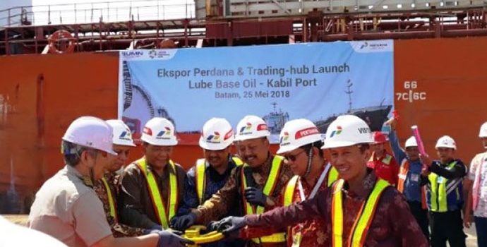 Pertamina Lubricants  Ekspor Perdana LBO via Kabil Port Batam