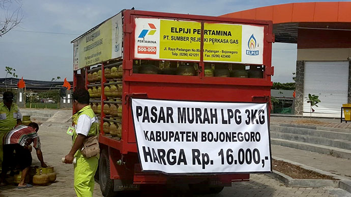 Pertamina Lakukan Operasi Pasar LPG 3Kg di Bojonegoro