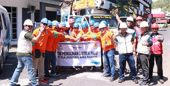 PLN Datangkan 216 Personil Tambahan ke Palu dan Donggala