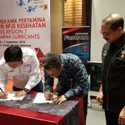 Pertamina Lubricants Jalankan Program BPJS Kesehatan Mekanik di Makassar