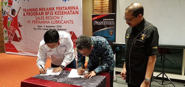 Pertamina Lubricants Jalankan Program BPJS Kesehatan Mekanik di Makassar
