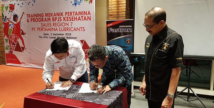 Pertamina Lubricants Jalankan Program BPJS Kesehatan Mekanik di Makassar