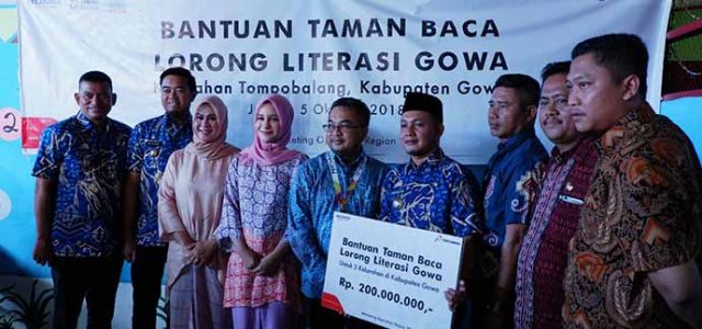 Tingkatkan Literasi, Pertamina Bangun Taman Baca di 5 Lorong Literasi Gowa