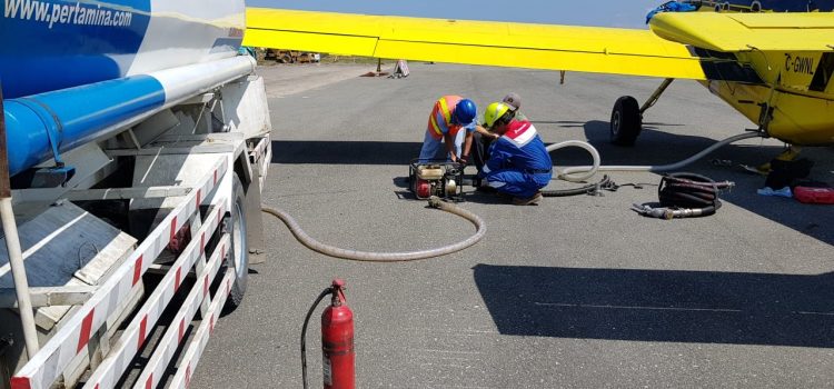 Pertamina Kerahkan Air Tractor Bawa 4000 liter Solar ke Palu 