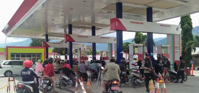 Jumlah SPBU Yang Beroperasi Untuk Layani Korban Bencana Di Palu Bertambah