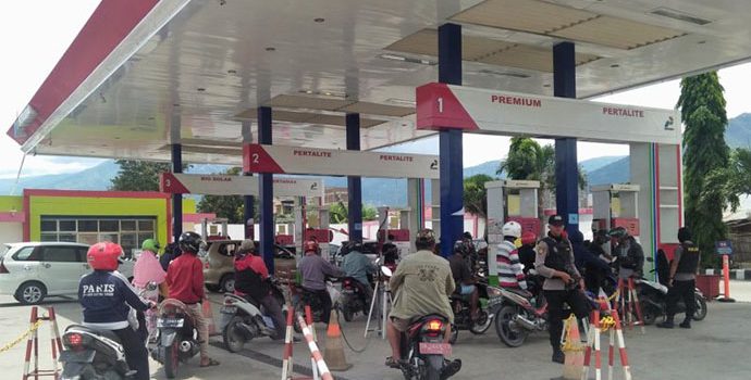 Jumlah SPBU Yang Beroperasi Untuk Layani Korban Bencana Di Palu Bertambah