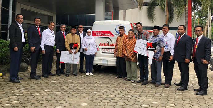 Pertamina Sumbagsel Serahkan Ambulans untuk Warga