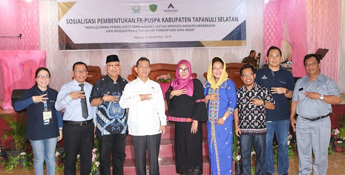 Tambang Emas Martabe Dukung Pembentukan FK PUSPA Tapsel