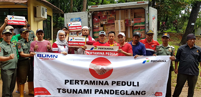 Bantu Korban Tsunami, Pertamina Salurkan Bantuan Tahap ke-2