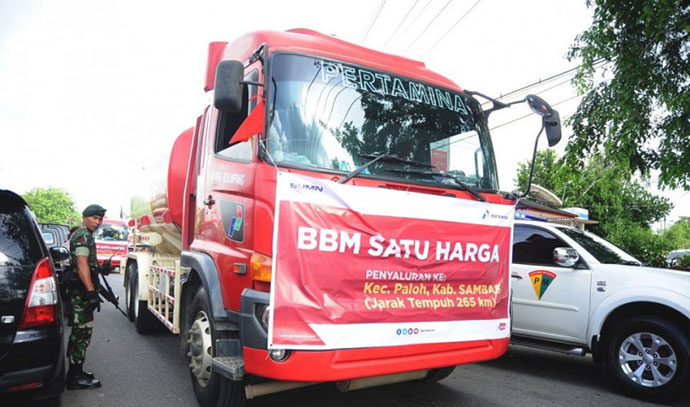 target penyaluran bbm satu harga lewati target