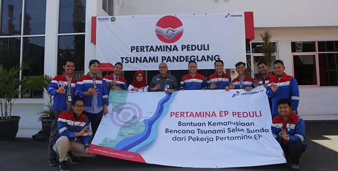 PEP Salurkan Bantuk Untuk Korban Stunami Selat Sunda