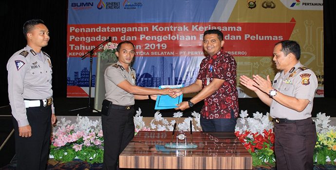 Pertamina dan Polda Sumsel Lanjutkan Kerjasama Pengadaan dan Pengelolaan BBM