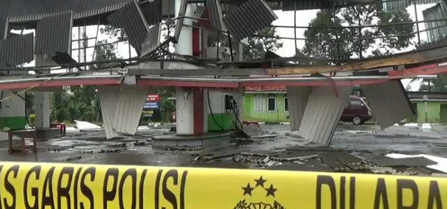 Pertamina Perbaiki 2 SPBU Paska Puting Beliung d Sukabumi