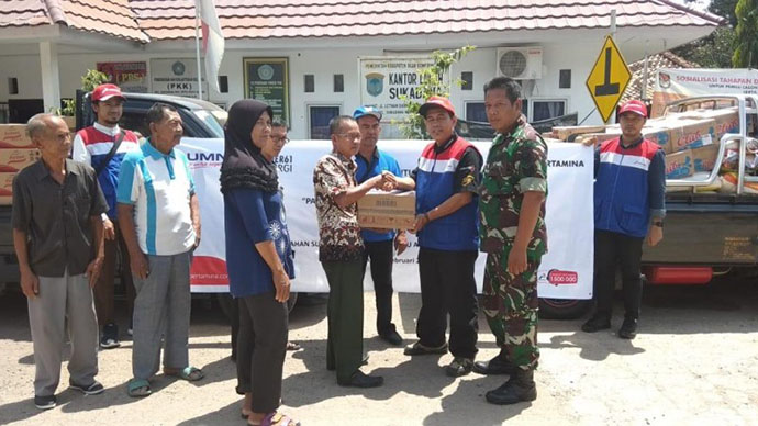 pertamina beri bantuan untuk korban banjir di oki sum-sel