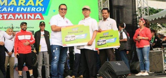 Pertamina MOR IIII Semarak Bagi-bagi Rezeki di Sukabumi