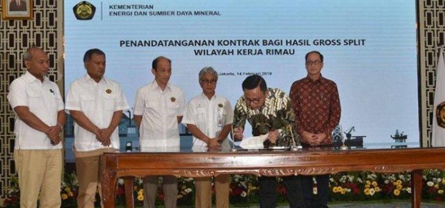 WK Migas Rimau Ditandatangani dengan Skema Gross Split
