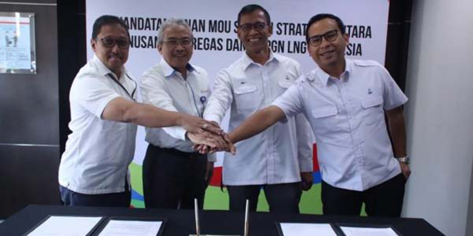 Nusantara Regas dan PGN LNG Indonesia Kerjasama Kelola Infrstruktur LNG