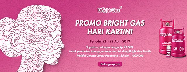 Hari Kartini, Pertamina Persembahkan Diskon Bright Gas Rp 21 Ribvu