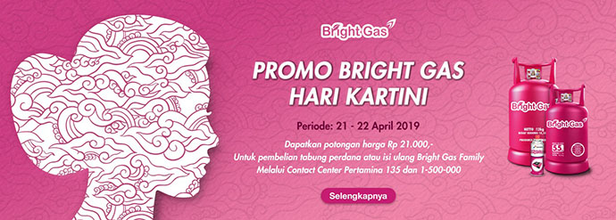 Hari Kartini, Pertamina Persembahkan Diskon Bright Gas Rp 21 Ribvu