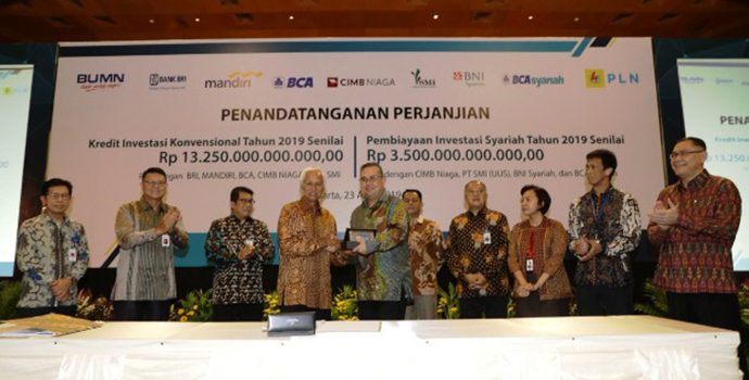 PLN Mendapat Kucuran Dana Rp 16,75 Triliun dari Sindikasi Bank Nasional