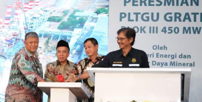 Menteri ESDM Resmikan PLTGU Grati Blok III 450 MW