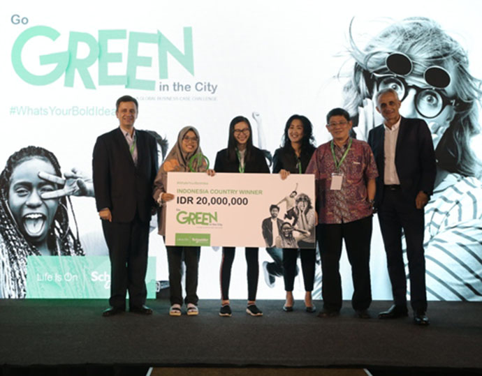 tim calypsodari ui pemenang go green in the city 2019