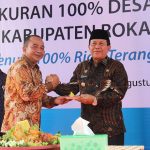 100% desa di kabupaten rokan hulu berlistrik