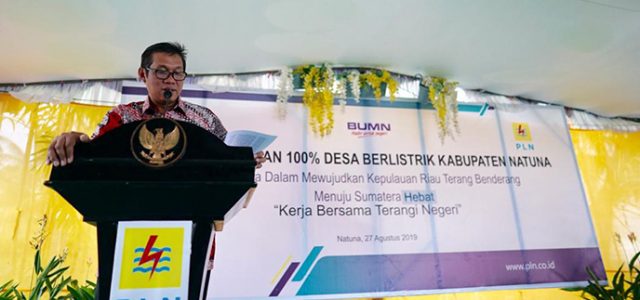 100 Persen Desa di Natuna Sudah Berlistrik