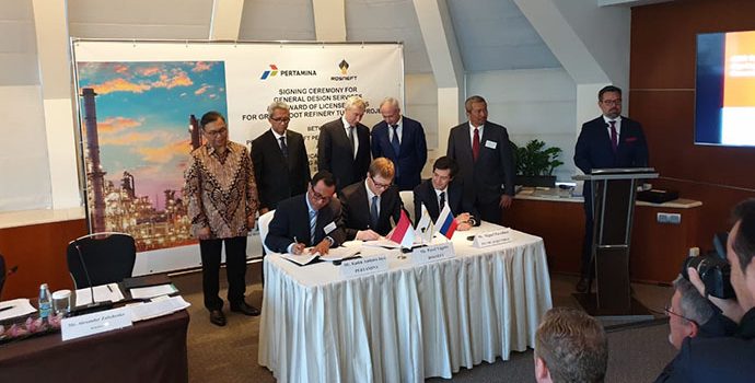 Kejar Target 2025, Joint Venture Pertamina-Rosneft Teken Kontrak Desain Kilang Tuban