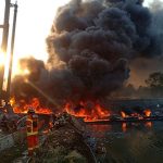 polisi belum bisa pastikan penyebab kebakaran pipa pertamina