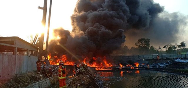 Polisi Belum Bisa Pastikan Penyebab Kebakaran Pipa Pertamina