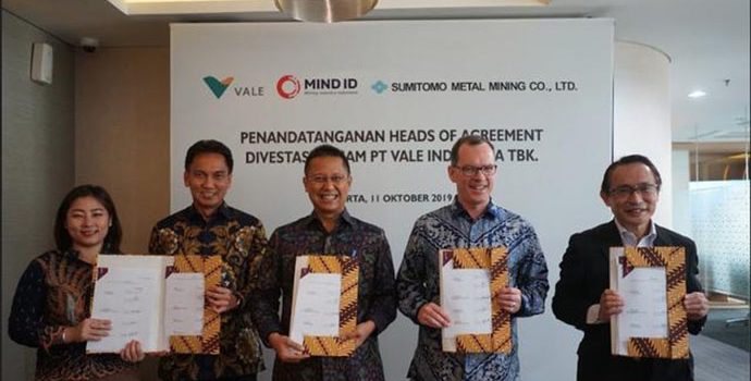Ambil Alih Saham, Vale dan Pemegang Saham Tandatangani Kesepakatan