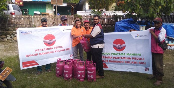 Pertamina Salurkan Bantuan Untuk Korban Banjir Sigi