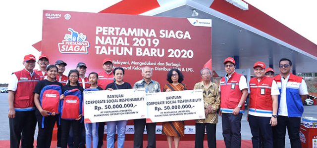 Nataru, Pertamina Layani Energi dan Berbagi untuk Sesama