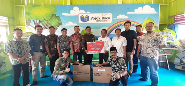 Peduli Pendidikan, Pertamina EP Berikan Bantuan Pojok Baca di Wilayah 3T