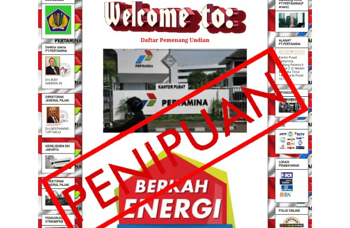pertamina imbau masyarakat waspada penipuan undian hoaks