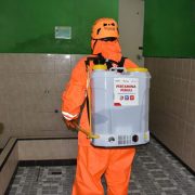 Pertamina RU II Semprot Disinfektan Rumah Ibadah dan Fasilitas Umum
