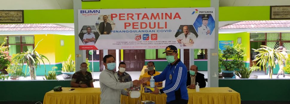 Antisipasi Sebaran Covid-19, Pertamina Bagikan 10 Ribu Masker untuk Masyarakat Tuban