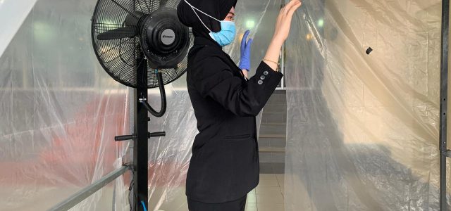 Cegah Corona, PLN Dirikan Bilik Disinfektan