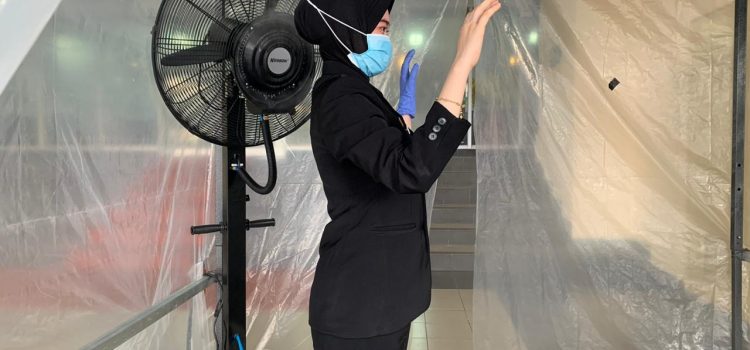 Cegah Corona, PLN Dirikan Bilik Disinfektan