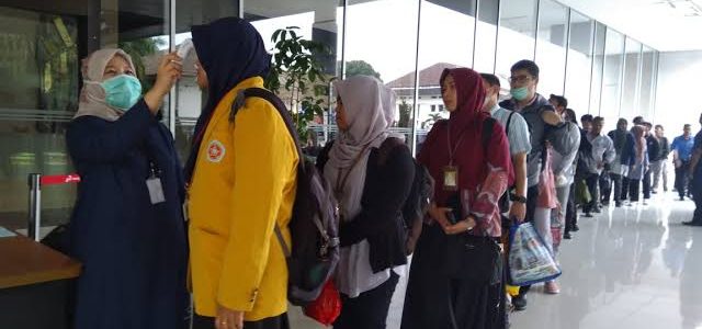 Antisipasi Penyebaran Virus Corona, Pertamina Periksa Suhu Tubuh Pekerja