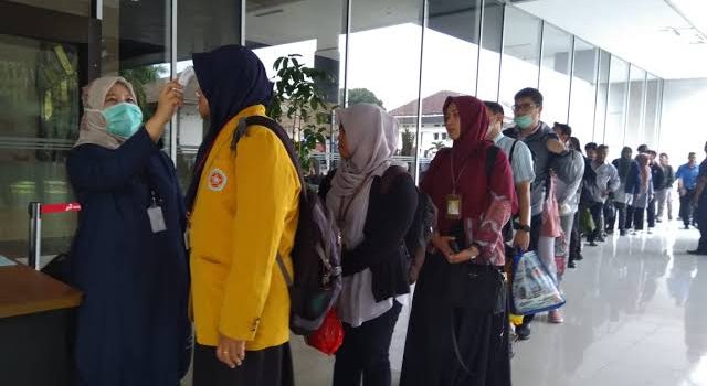 Antisipasi Penyebaran Virus Corona, Pertamina Periksa Suhu Tubuh Pekerja