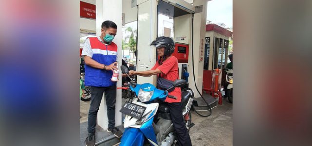 Siaga Covid-19, Pertamina Sediakan Hand Sanitizer di SPBU Self-Service