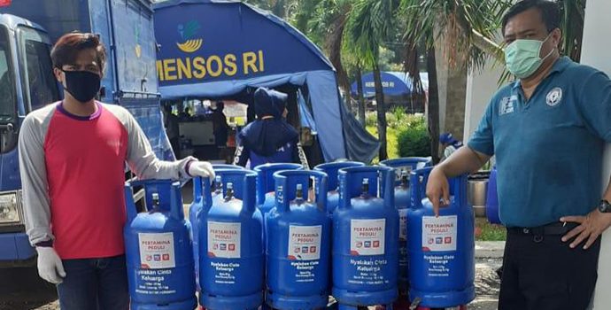 Pertamina Salurkan Bantuan LPG untuk Dapur Umum
