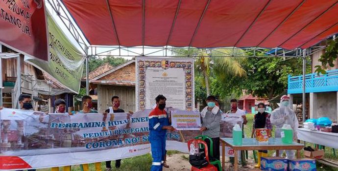 PHE Ogan Komering & PHE Raja Tempirai, Bantu Garda Terdepan Penanganan Covid-19