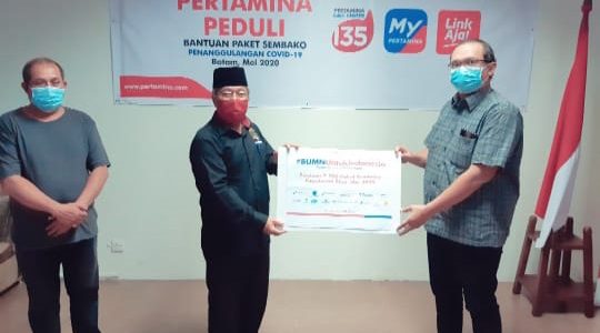 Satgas Bencana BUMN Pertamina Salurkan 7.500 Paket Sembako di Kepri